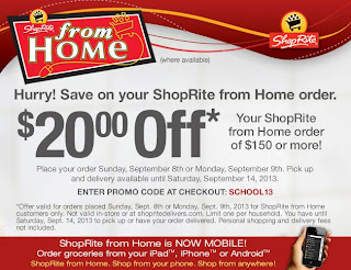 Sign In or Create Account ShopRite stores in New Jersey, New York, Connecticut, Delaware, Pennsylvania and Maryland feature conveniences including deli and catering, pharmacy and floral. - The ShopRite app uses GPS to sort your in-store checklist by aisles, lets you pay online and schedule pickup or delivery.